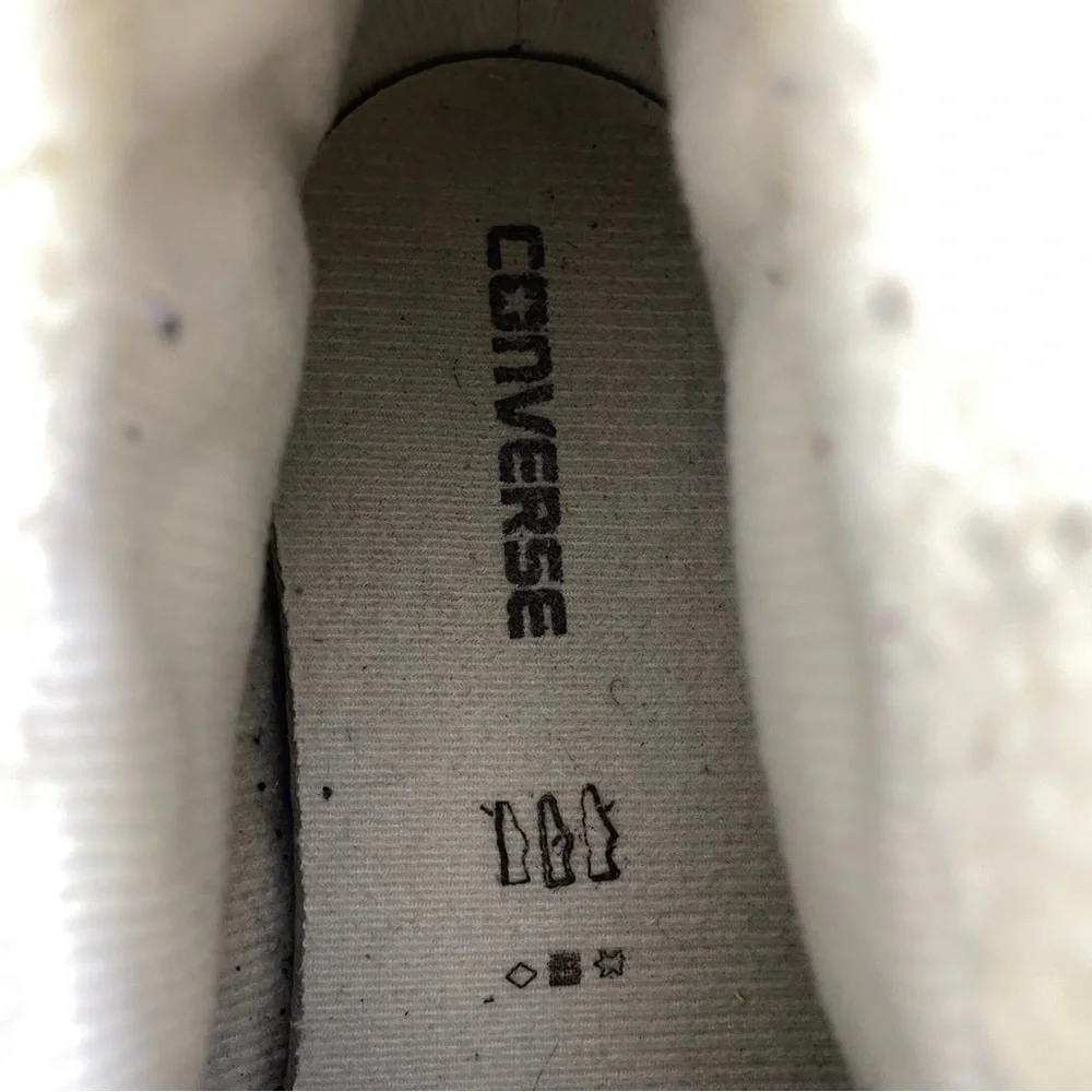 CONVERSE Chuck Taylor All Stars Suede With Sherpa Lining Color Brown SZ 5 Junior - Picture 9 of 11